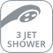3 jet shower